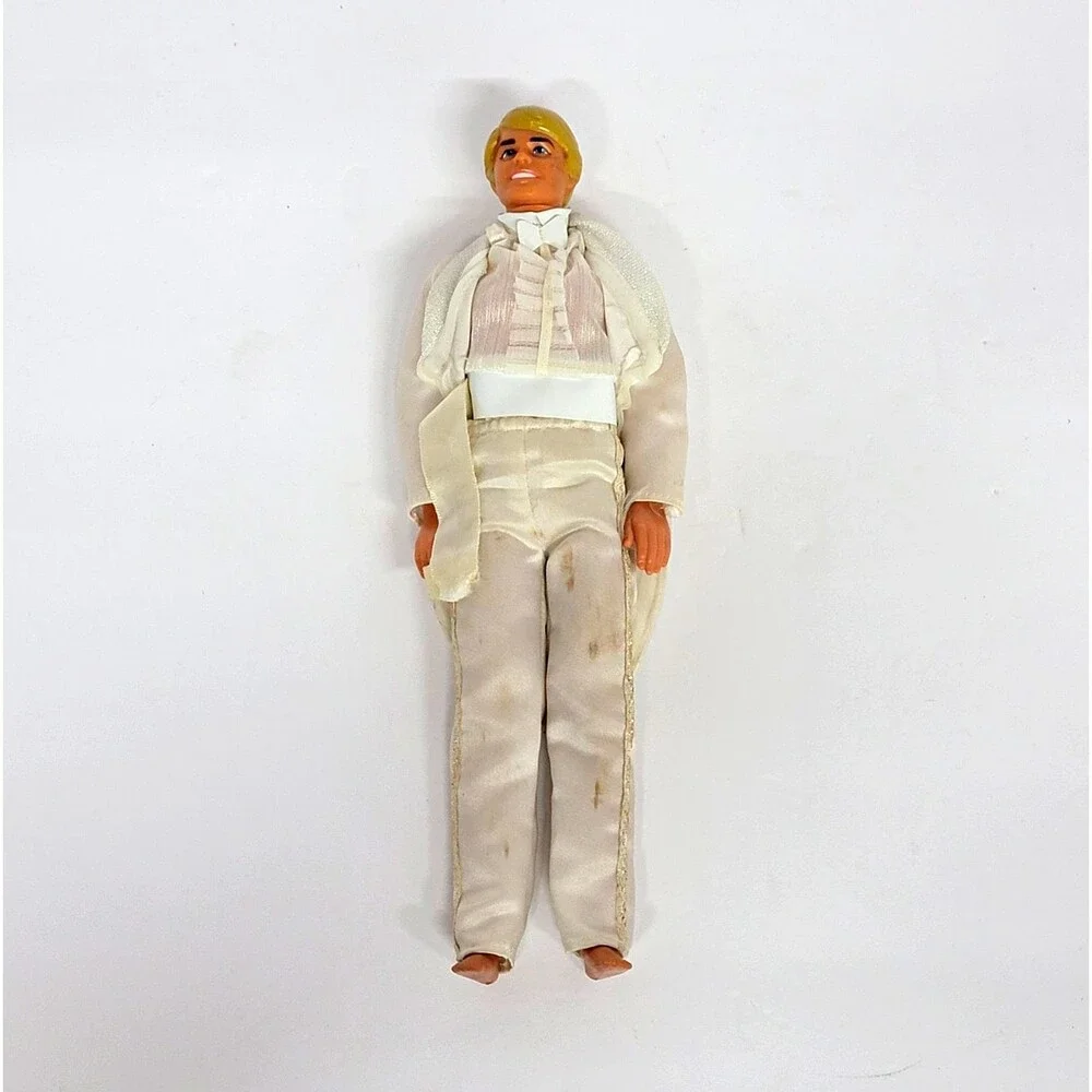 Vintage Ken Doll Wedding of the Year White Tuxedo Outfit #5744 Mattel AS IS